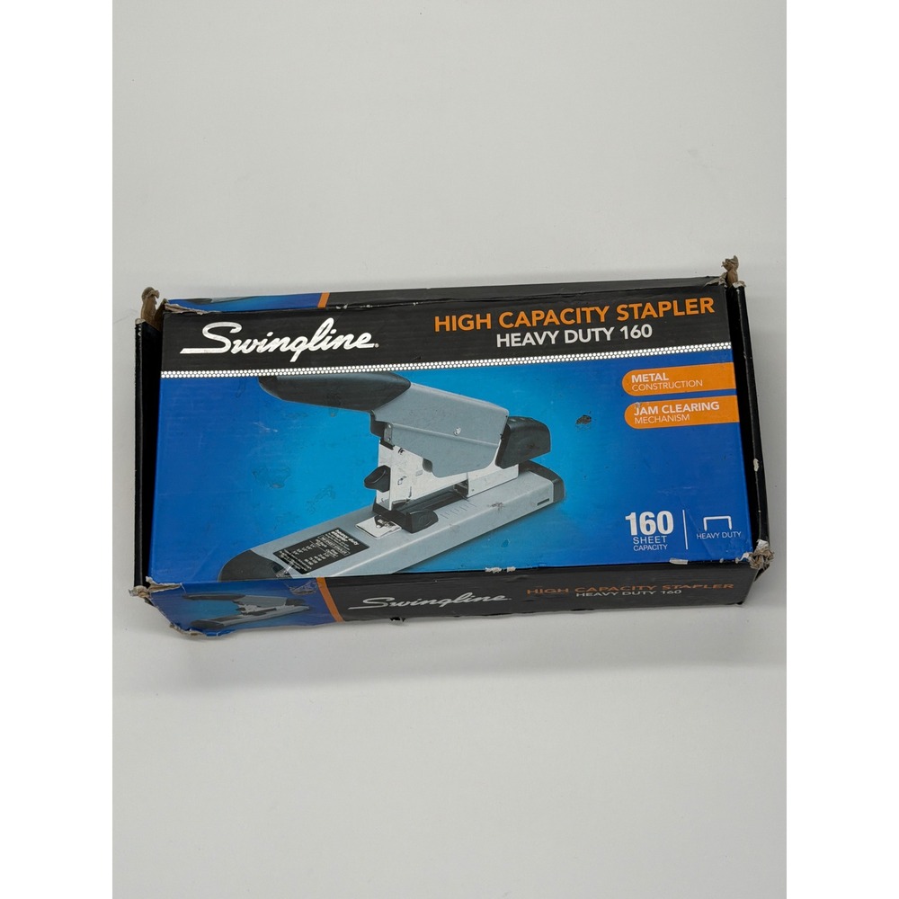 Swingline Heavy Duty 160 High Capacity Stapler 160 Sheet Metal 39005 Gray Black